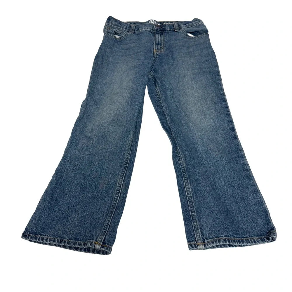 OshKosh Bgosh Kids Classic Straight Blue Jeans Medium Wash‎ Denim Boys 7 Husky